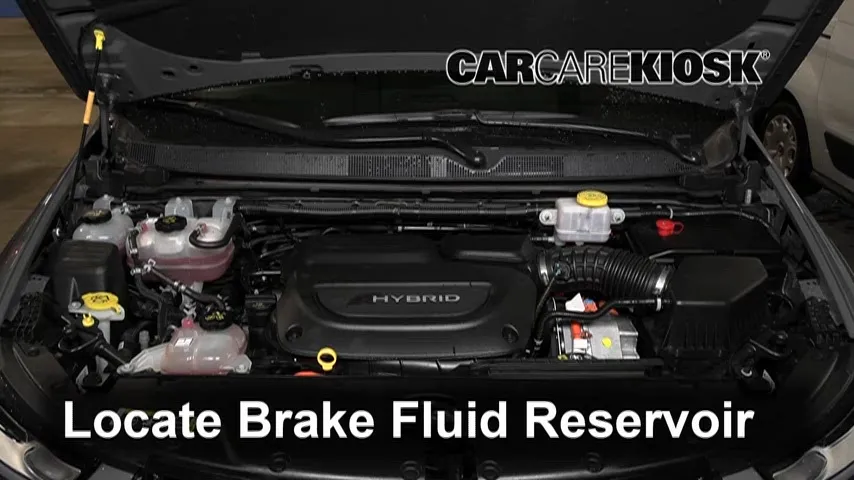 2021 Chrysler Pacifica Hybrid Touring 3.6L V6 PHEV Brake Fluid Check Fluid Level